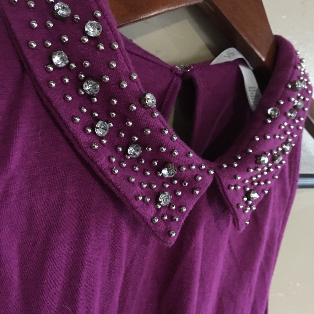 Victoria Secret Rhinestone collared tank - Picture 2 of 3
